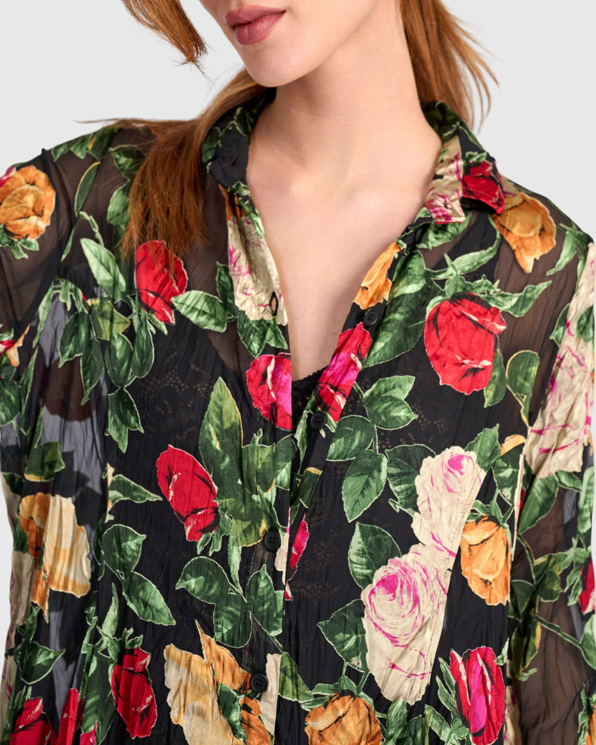 ALEMBIKA Rosehip Wonderful Dress - ED121F - SHEER FLORAL
