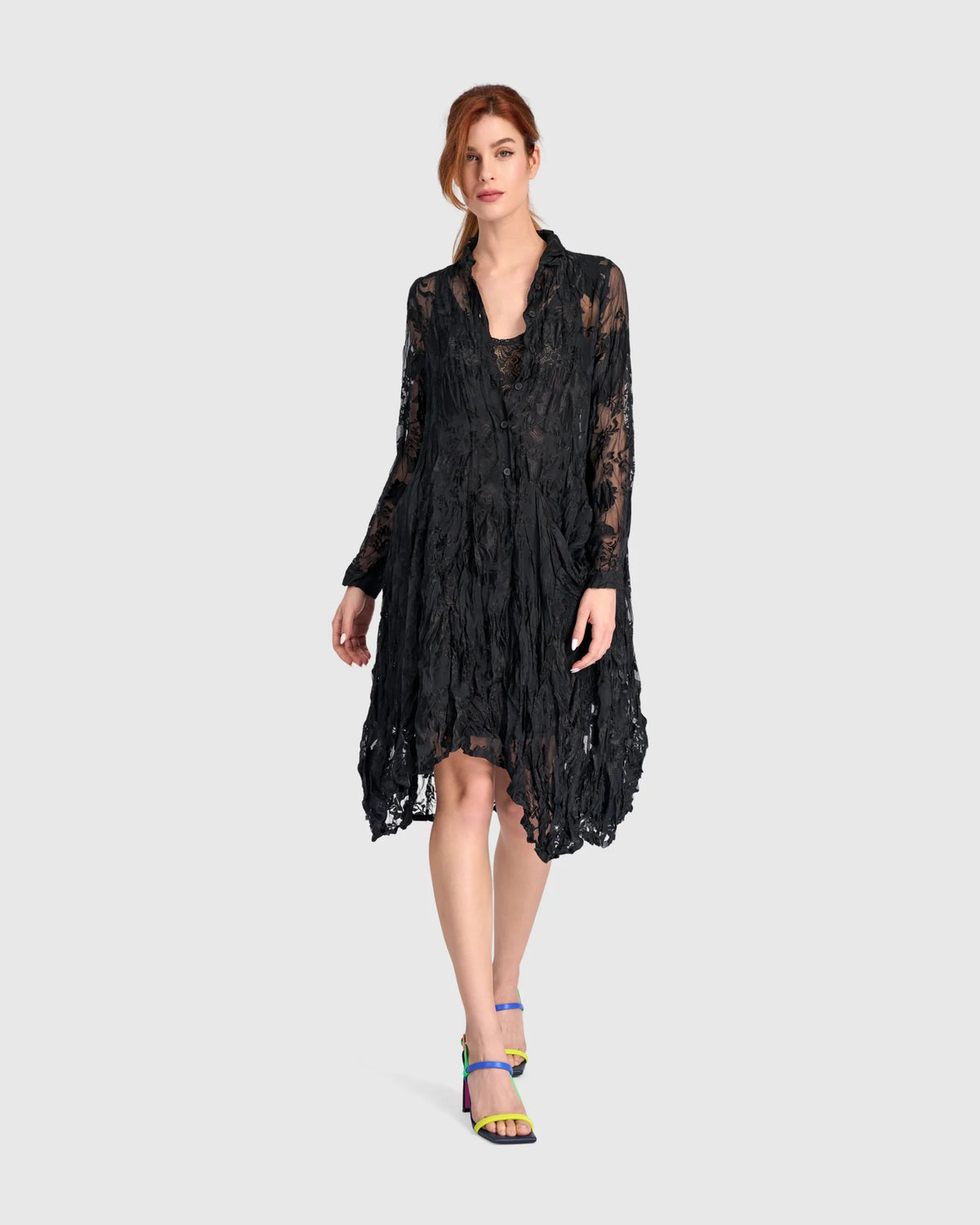 ALEMBIKA Hemlock Wonderful Dress - ED123B - SHEER BLACK