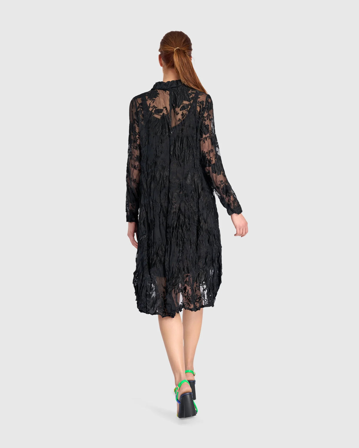 ALEMBIKA Hemlock Wonderful Dress - ED123B - SHEER BLACK