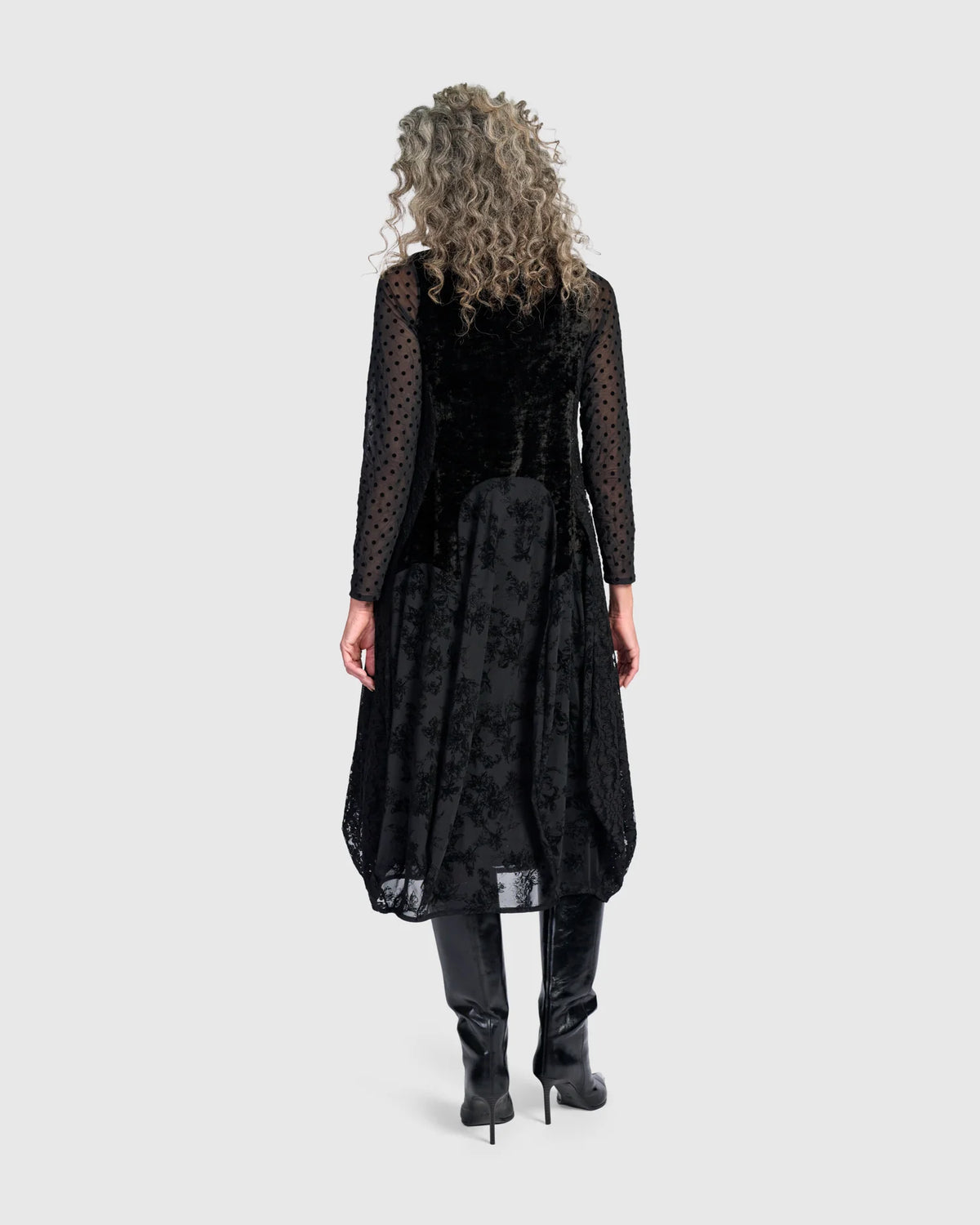 ALEMBIKA Velvet Jolie Dress - ED124B - BLACK