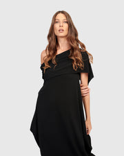 ALEMBIKA Savior Maxi Dress - ED706B - BLACK