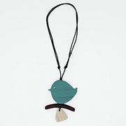 SYLCA Turquoise Robin On A Branch Necklace