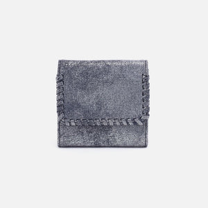 HOBO - Foray Small Wallet - BLUE PEWTER IN METALLIC LEATHER