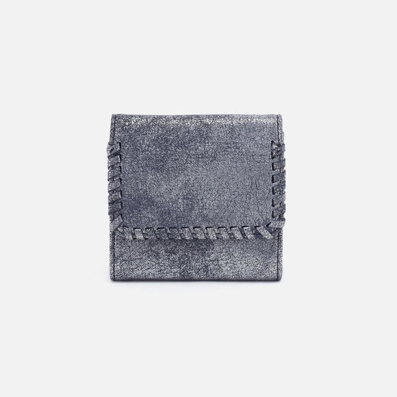 HOBO - Foray Small Wallet - BLUE PEWTER IN METALLIC LEATHER