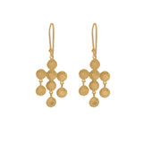 MANJUSHA Gold Lotus Chandelier Earrings - E5797
