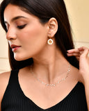 MANJUSHA Silver & Gold Spiral Earrings - E6059