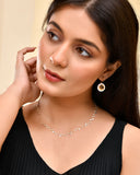 MANJUSHA Silver & Gold Spiral Earrings - E6059