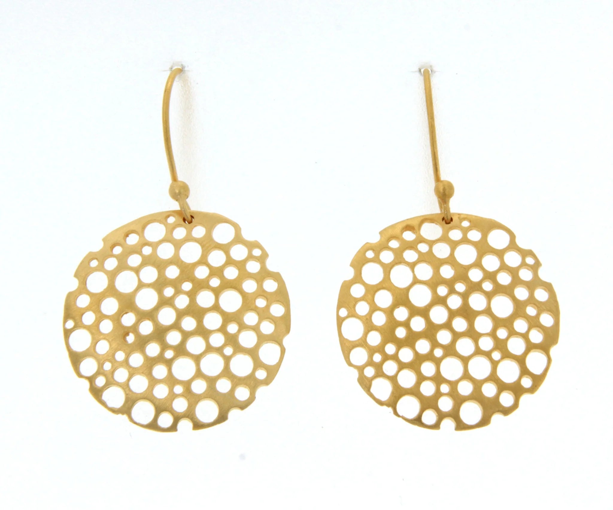 MANJUSHA Gold Hoop French Hook Earrings - E6066
