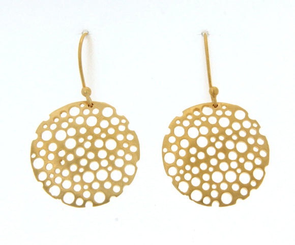 MANJUSHA Gold Hoop French Hook Earrings - E6066