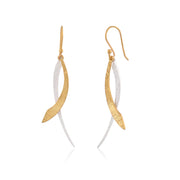 MANJUSHA Luxe Fusion - Gold and Silver Earrings - E6067