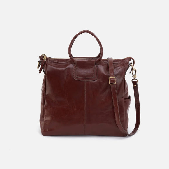 HOBO - Sheila Large Satchel - CHOCOLATE IN POLISHED LEATHER