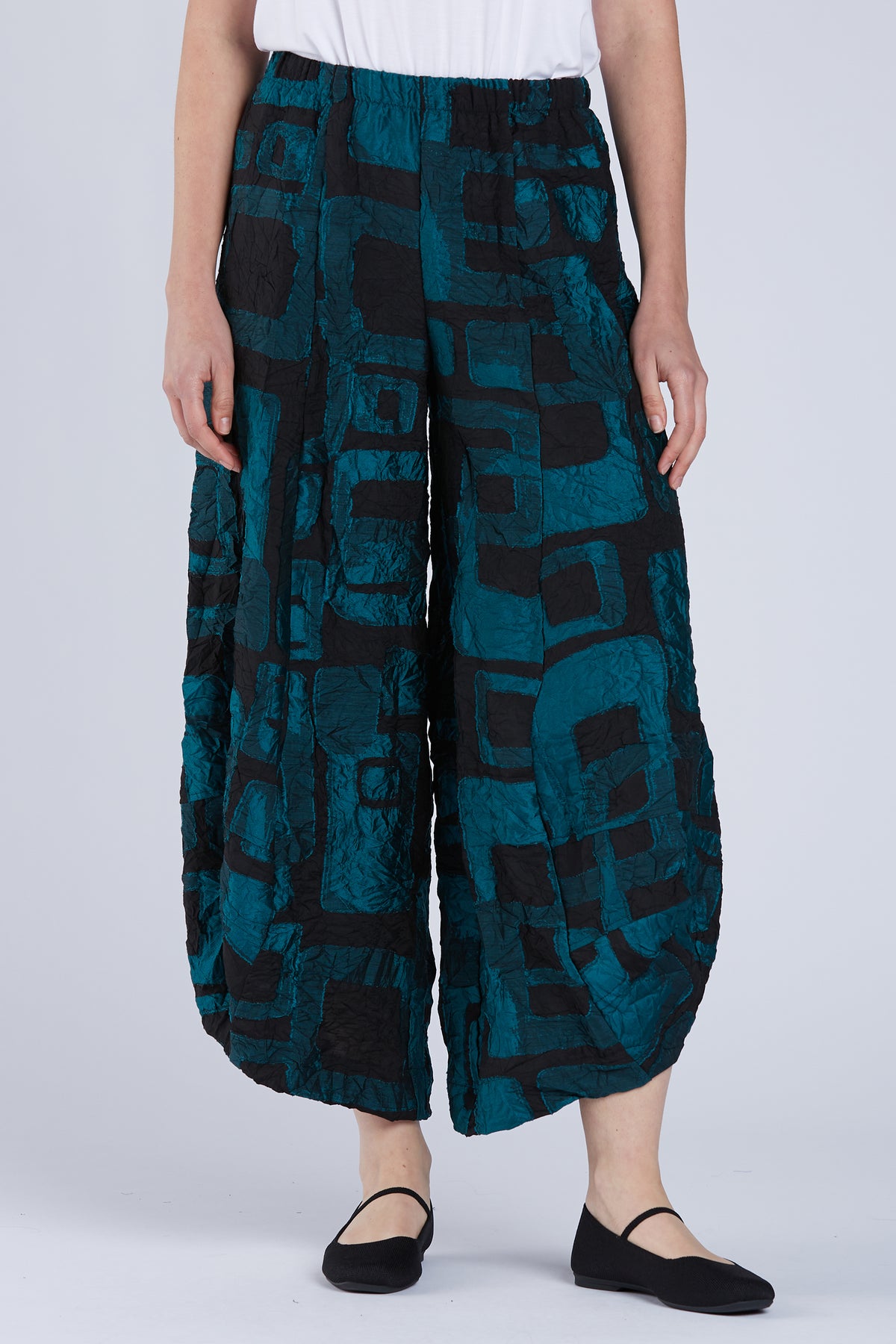 Sydney Project Allie Wide Leg Flowy Pant - CJP115 - JADE