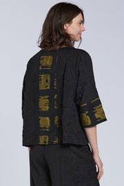 Sydney Project Tori Round Neck 3/4 Sleeve Boxy Top - CJT1088 - KIWI