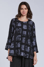 Sydney Project Flair Round Neck Relaxed Fit Long Top - CJT1126 - ICE BLUE