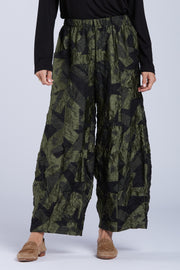 Sydney Project Paulina Wide Leg Flowy Abstract Pant  - CJP103 - OLIVE
