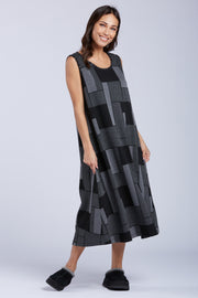 Sydney Project Darcy Geometric Tile Round Neck Tank Top Maxi Dress - KJD104 - METRO TILE