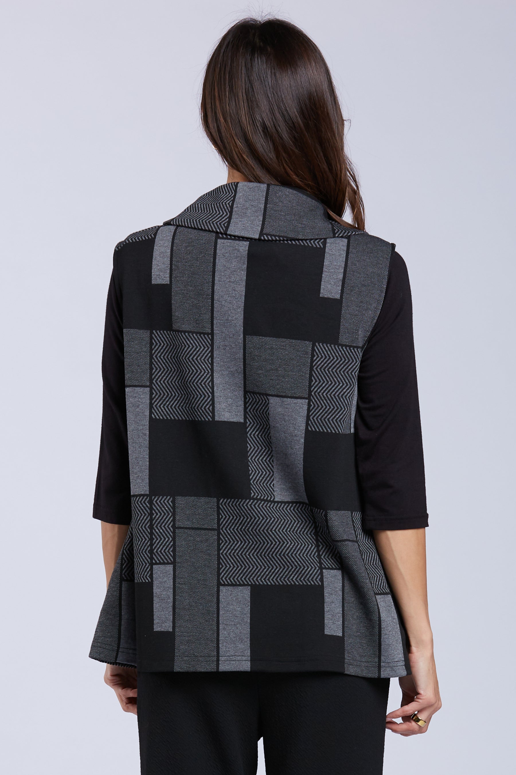 Sydney Project Van Cowl Neck 3/4 Sleeves Top - KJJ1023 - METRO TILE