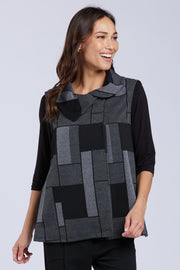 Sydney Project Van Cowl Neck 3/4 Sleeves Top - KJJ1023 - METRO TILE