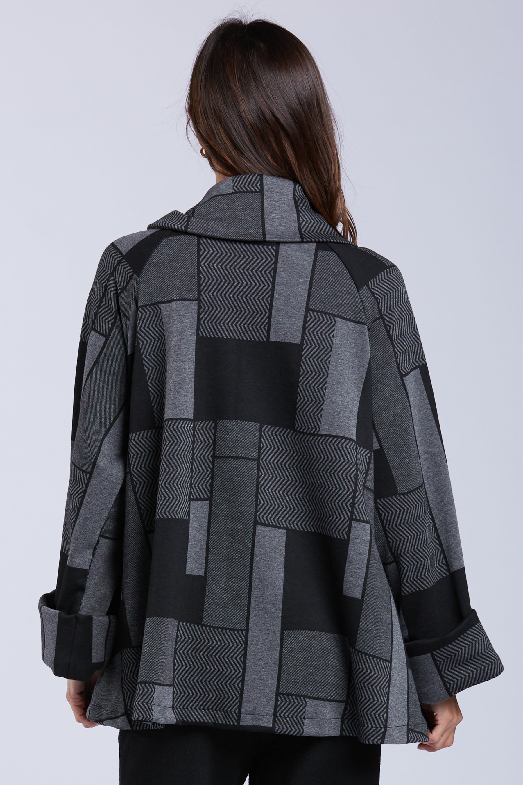 Sydney Project Ora Long Sleeve Cowl Neck Relaxed Top - KJJ1153 - METRO TILE
