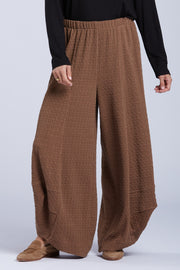 Sydney Project Allie Wide Leg Textured Pant - TRP115 - MOCHA