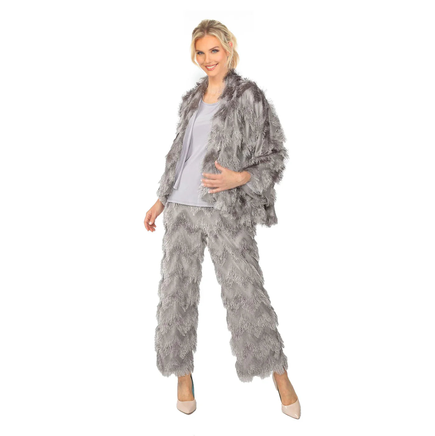 IC COLLECTION Pants - 6936P - GRAY