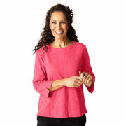 Habitat Cotton Pebble Coverstitch Boatneck - 27522 - FUCHSIA