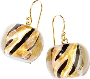 ZSISKA Bliss Glitz Gold Animal Print Shorthook Earring - GAP1Q00 - GOLD
