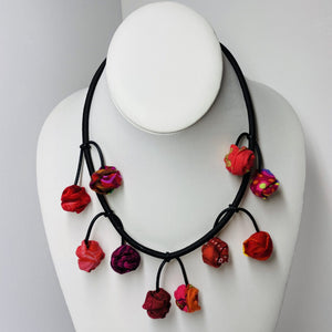 FICKLESTICKS Dangle Cherry Necklace - BLUES (NOT RED)