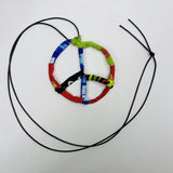 FICKLESTICKS Peace Sign Necklace - BLACK AND WHITE (NOT MULTI)