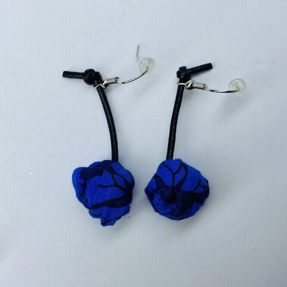 FICKLESTICKS Small Gumball Earrings (with string) - BLUES