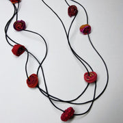 FICKLESTICKS Birds on a Wire Necklace - REDS