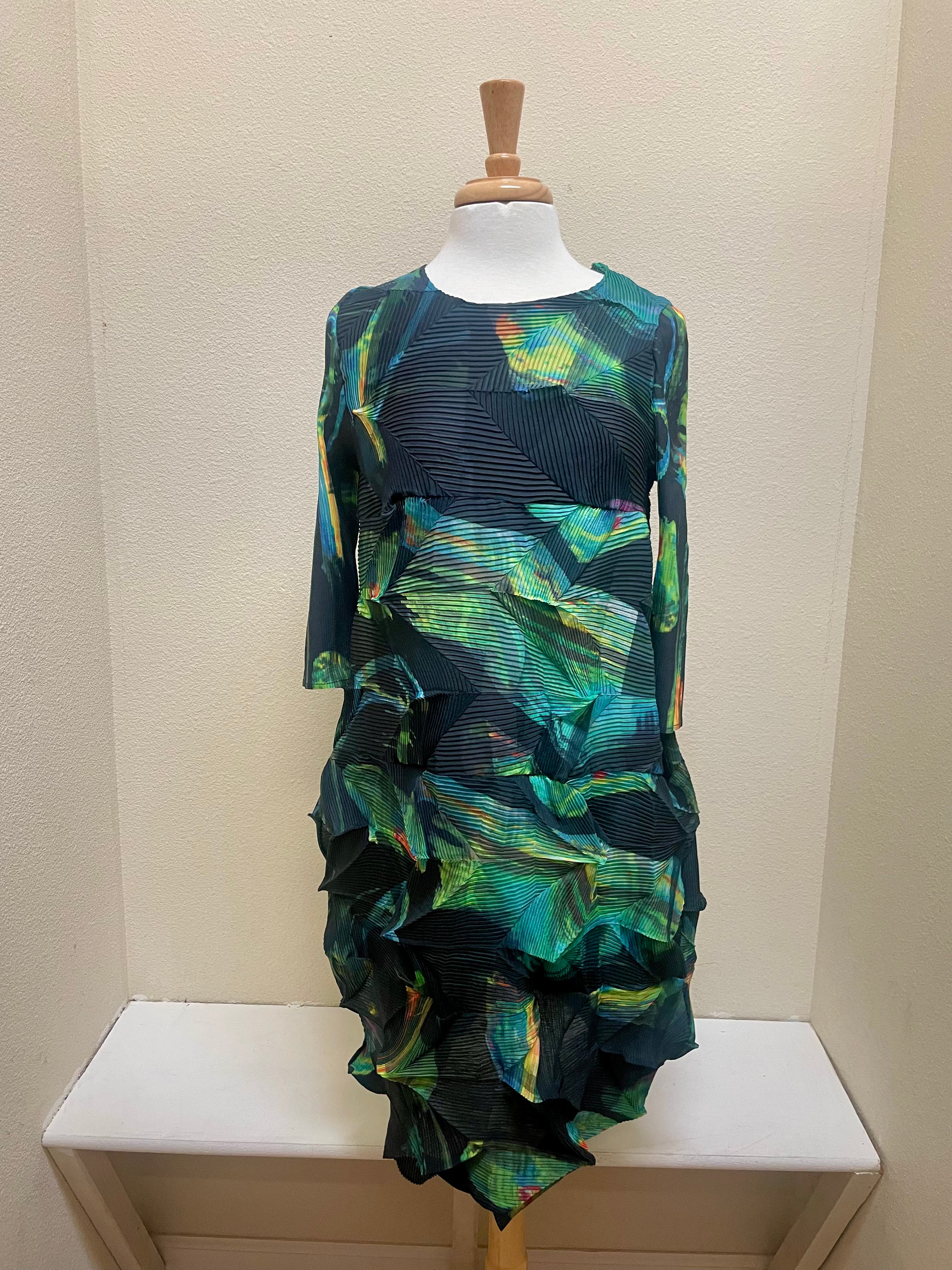 Vanite Couture Dress - 88877 - MIDNIGHT GREEN