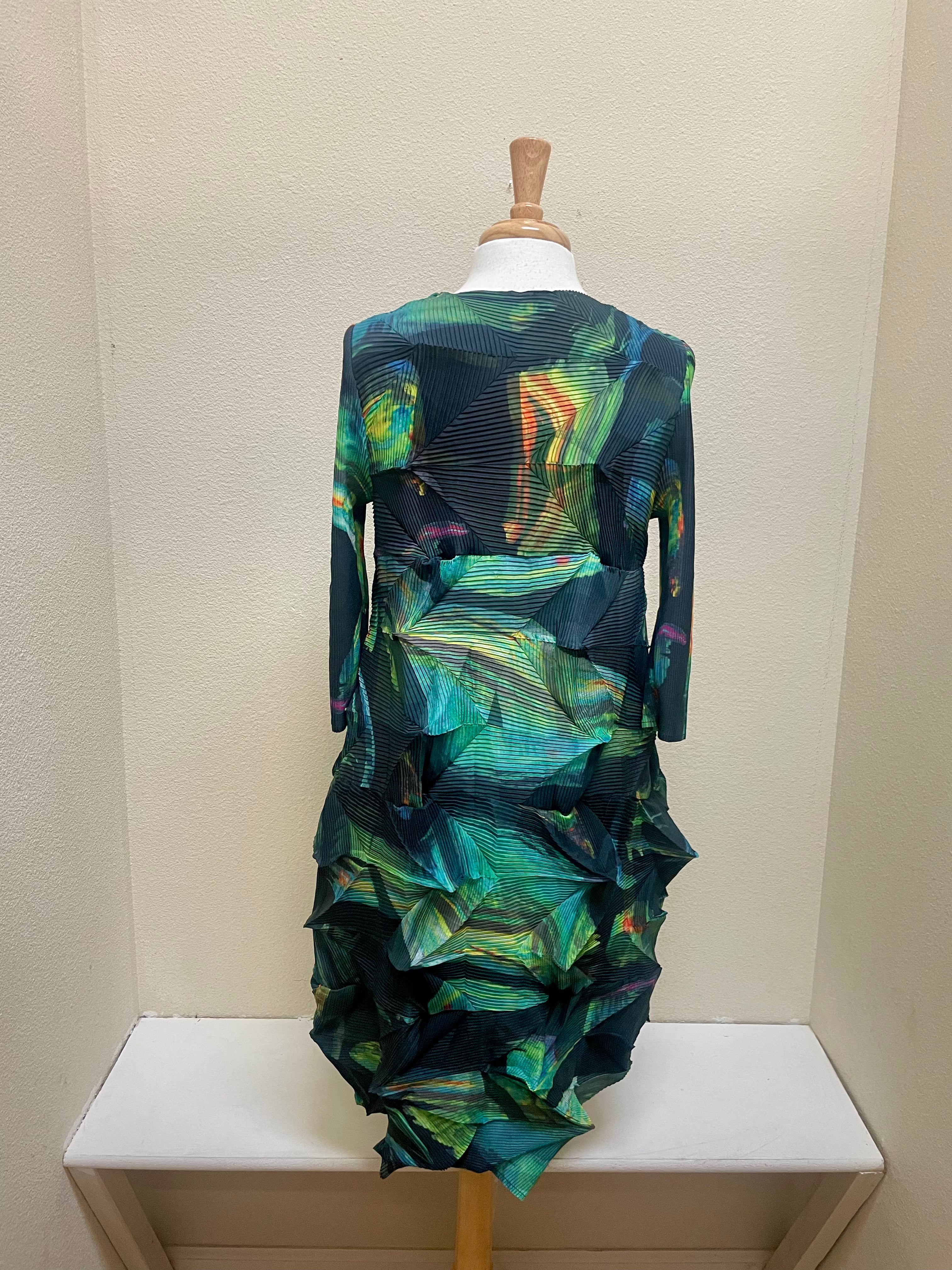 Vanite Couture Dress - 88877 - MIDNIGHT GREEN