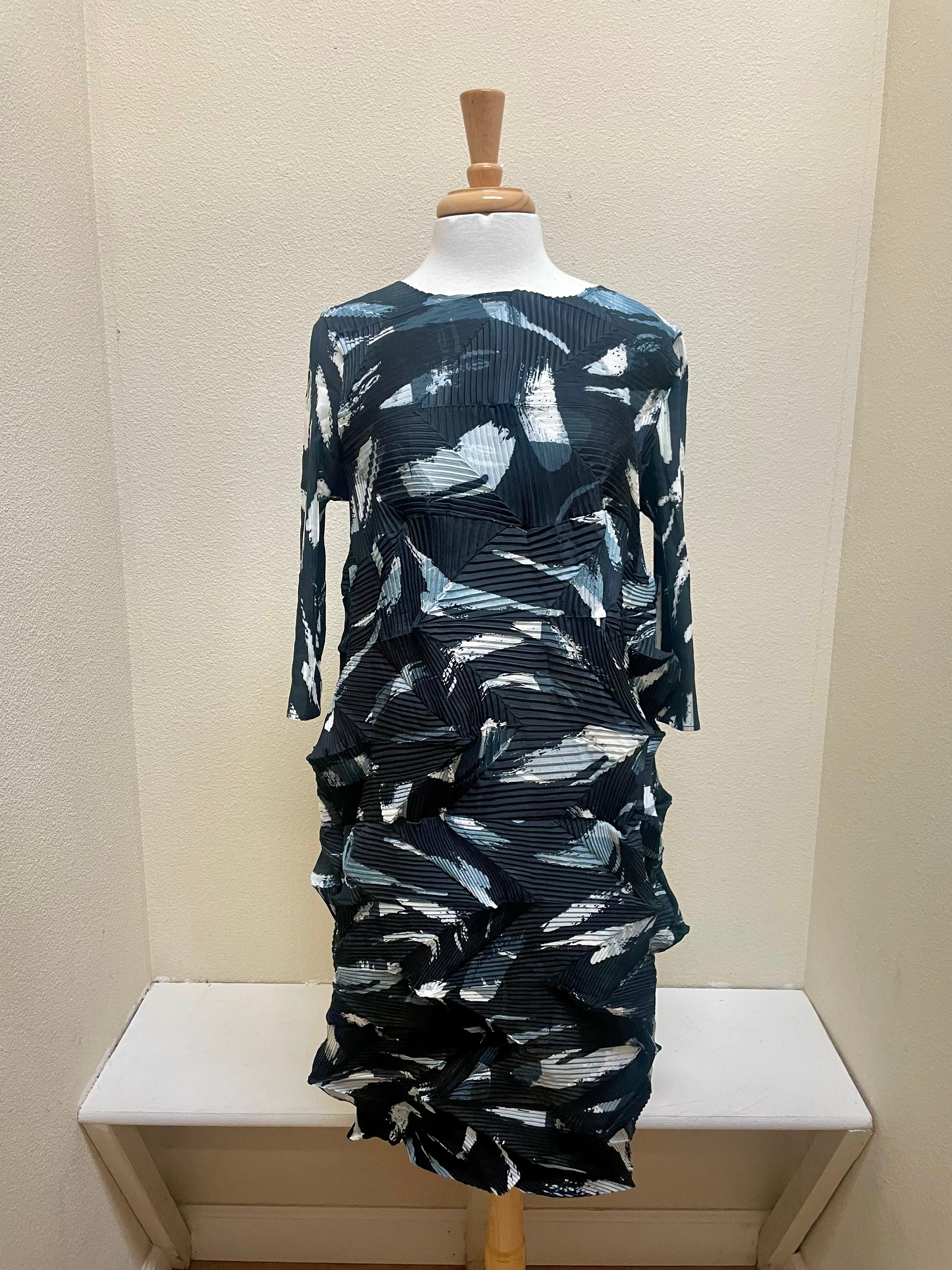 Vanite Couture Dress - 88877 - MIDNIGHT ABSTRACT