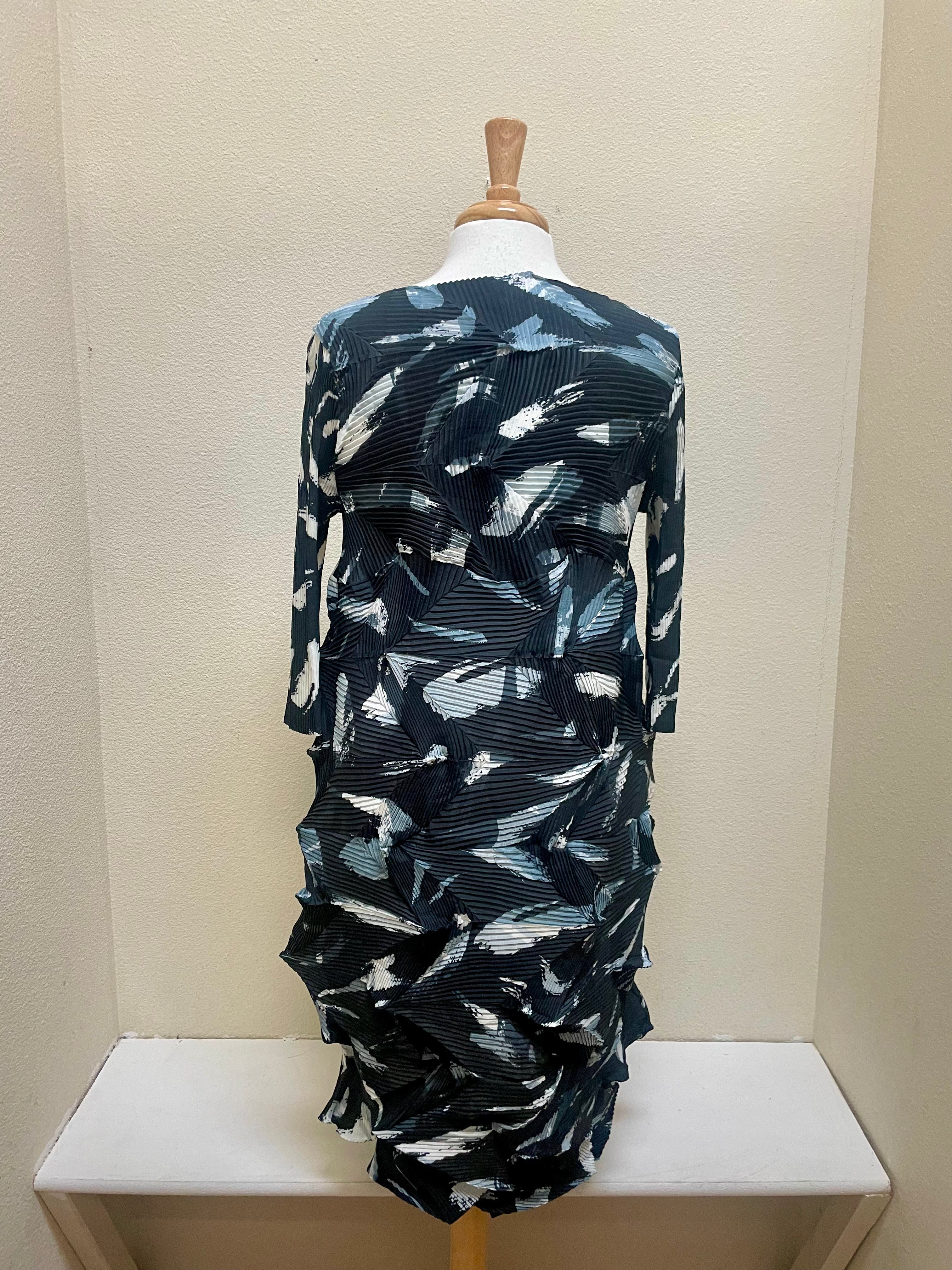 Vanite Couture Dress - 88877 - MIDNIGHT ABSTRACT