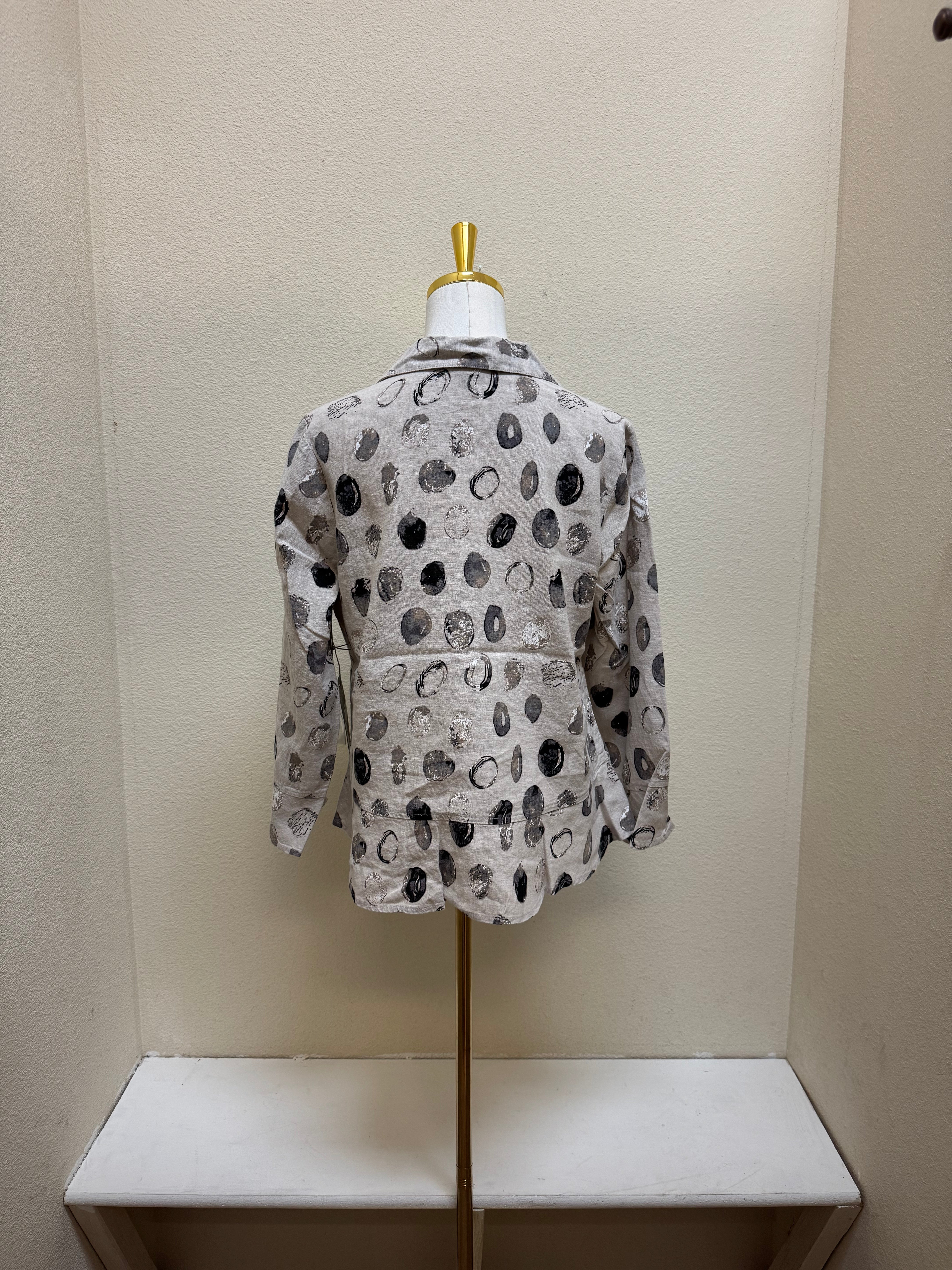 Habitat Linen Dot Flounce Shirt - 46922 - OATMEAL