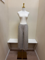 Habitat Crinkle Crepe Stripe Pleat Button Capri - 22776 - WILLOW