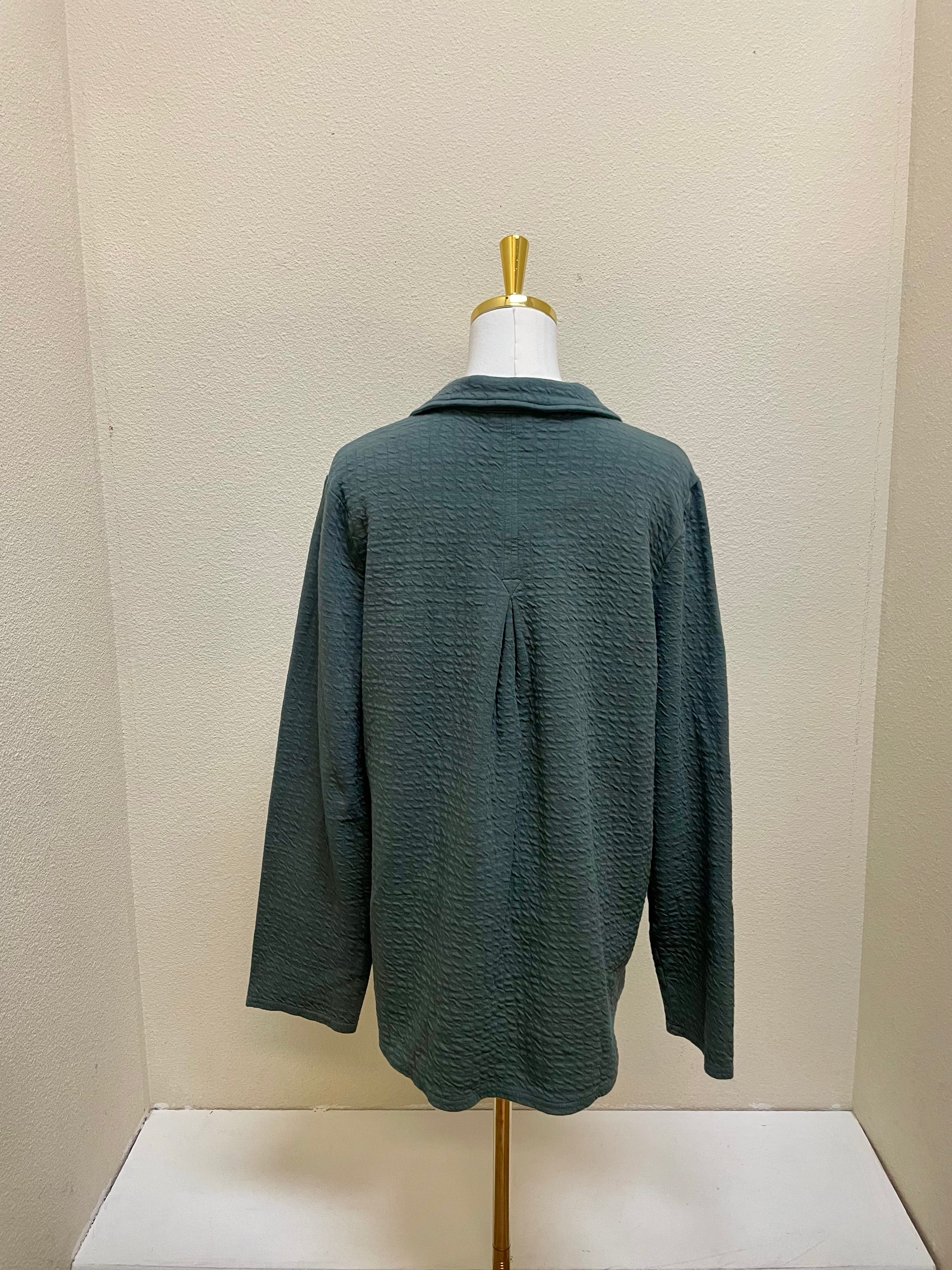 CUT LOOSE Pucker Doublecloth Crop Jacket - 2248935 - ANTHRACITE