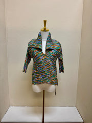 Vanite Couture Top/Jacket - BBT-17 - YELLOW/GREEN MULTI