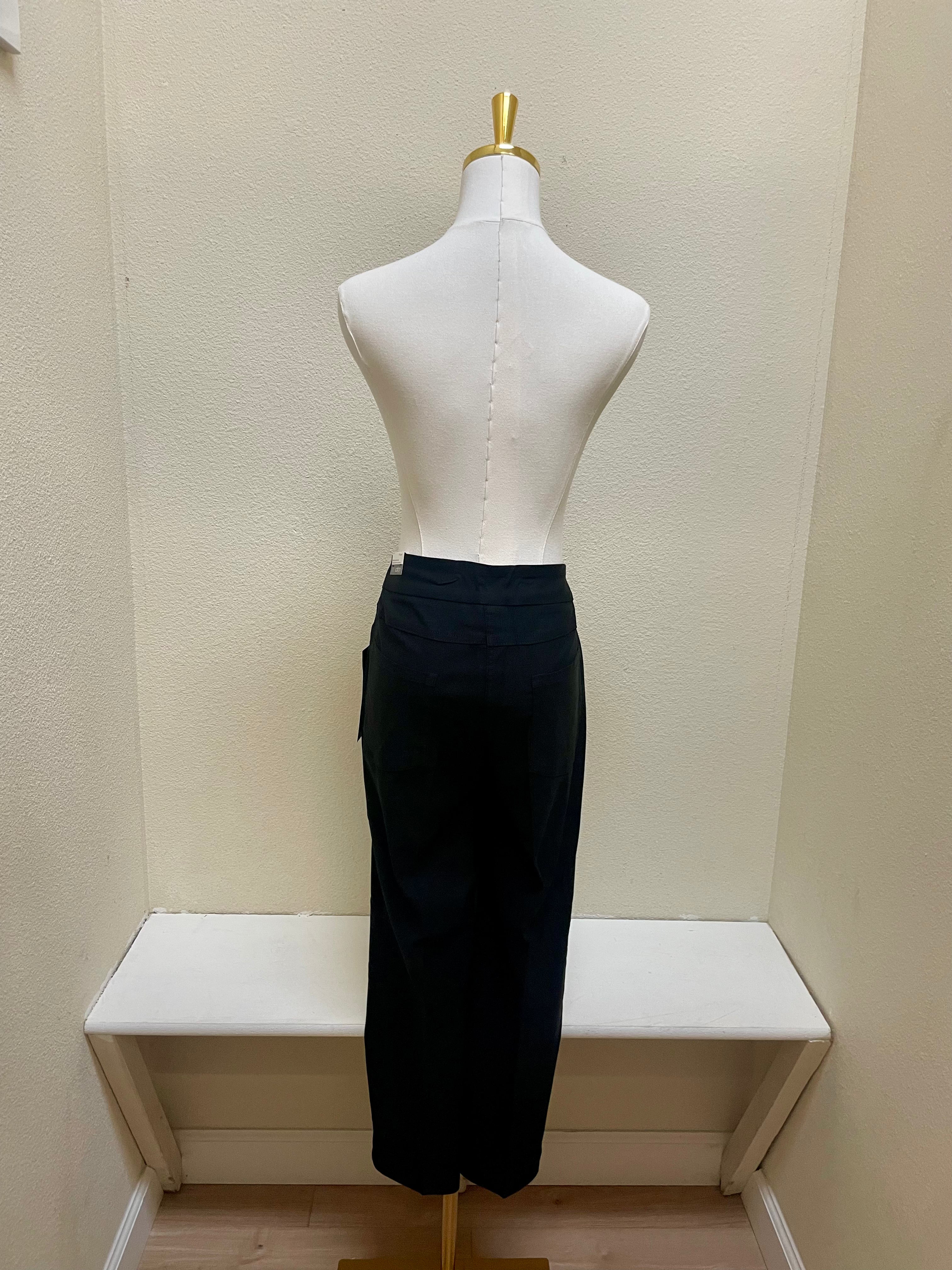 Slimsation Pull-On Crop Pant w/ Real Front & Back Pockets M12713PM - BLACK