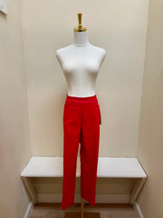 Slimsation Pull-On Crop Pant w/ Real Front & Back Pockets M12713PM - FIERY RED