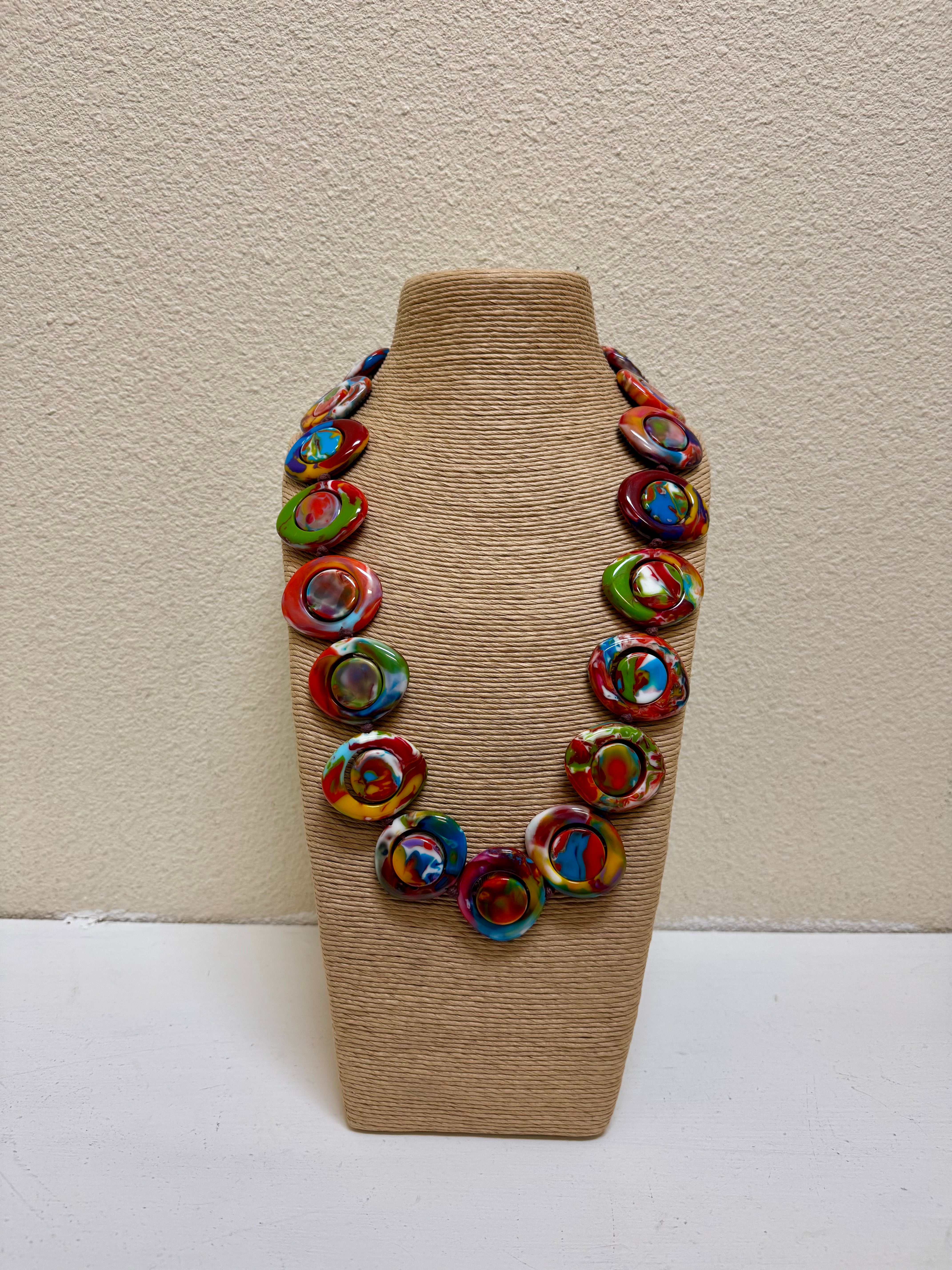 Atelier 1701 - Multicolored 28" Resin Necklace