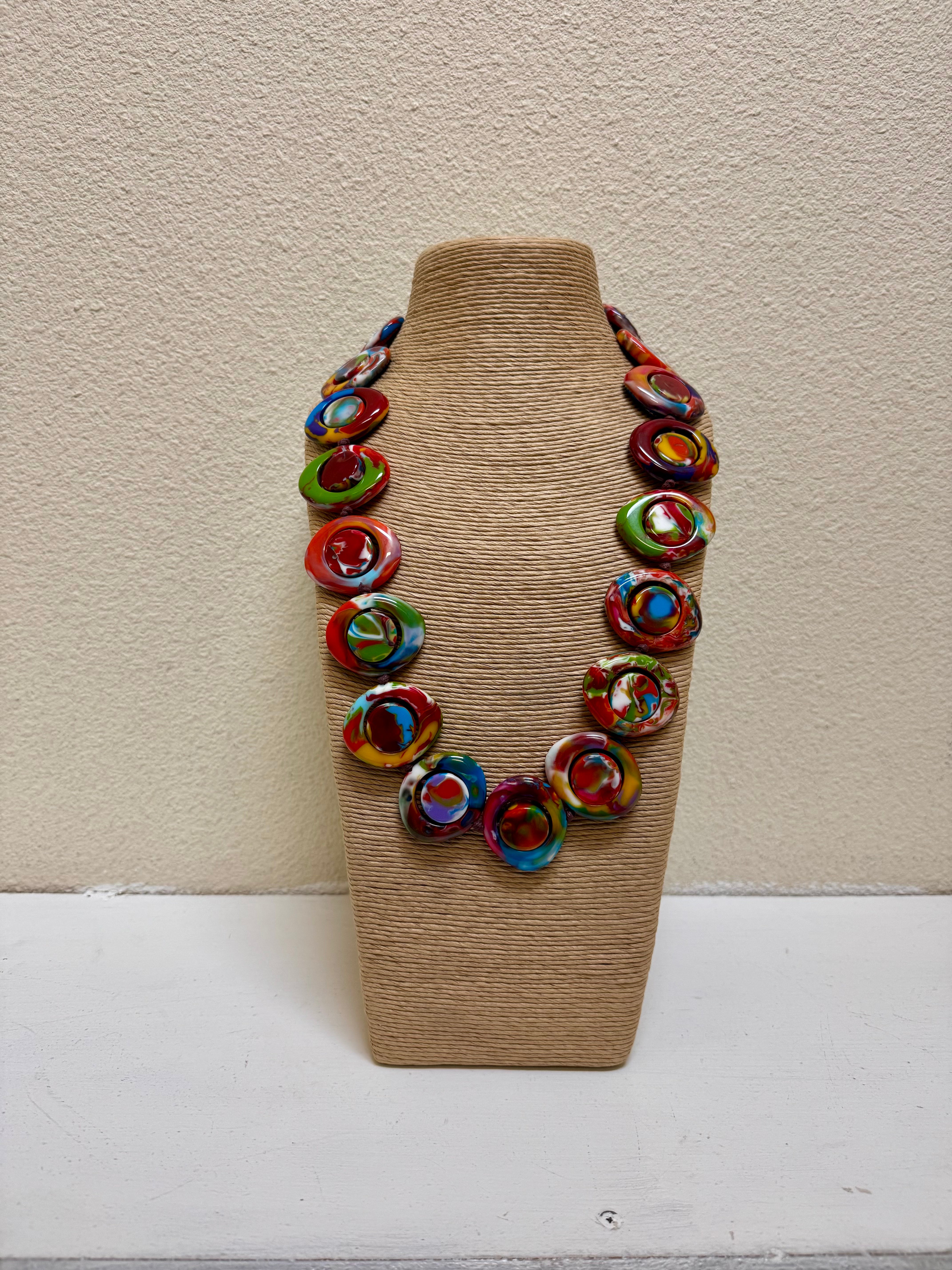 Atelier 1701 - Multicolored 28" Resin Necklace