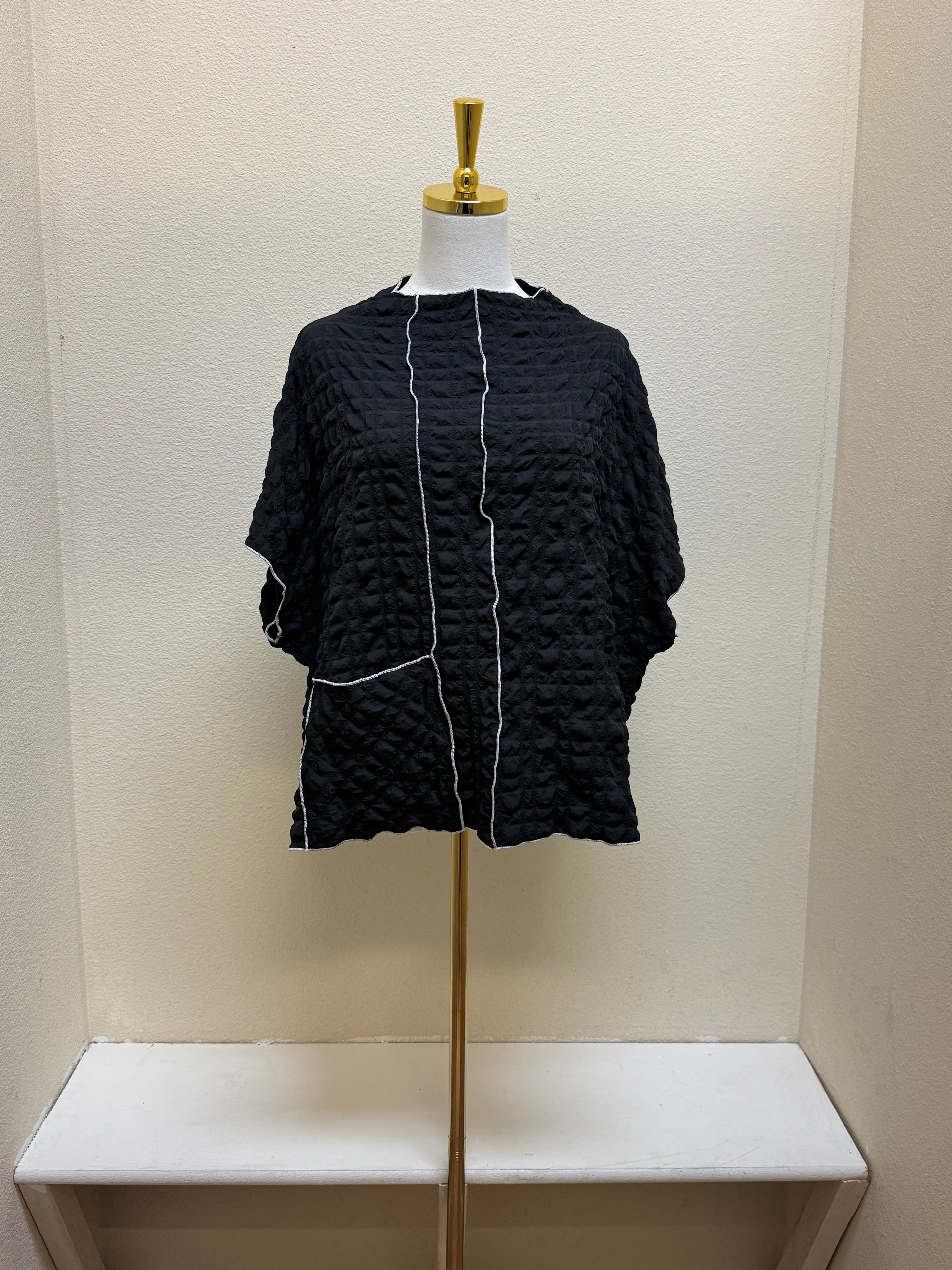 MOONLIGHT Textured Top - 3852 BLACK