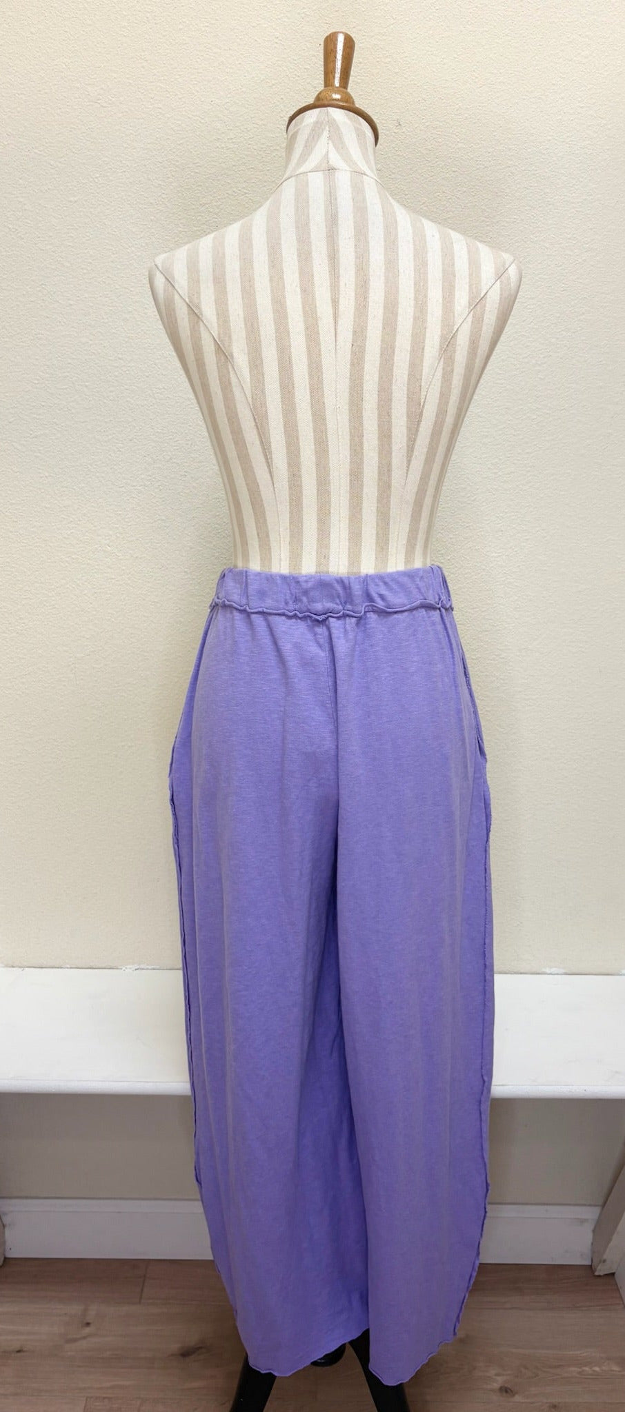 CUT LOOSE - Linen Cotton Jersey Pleat Pant - 5012218 - VIOLINE - S ONLY