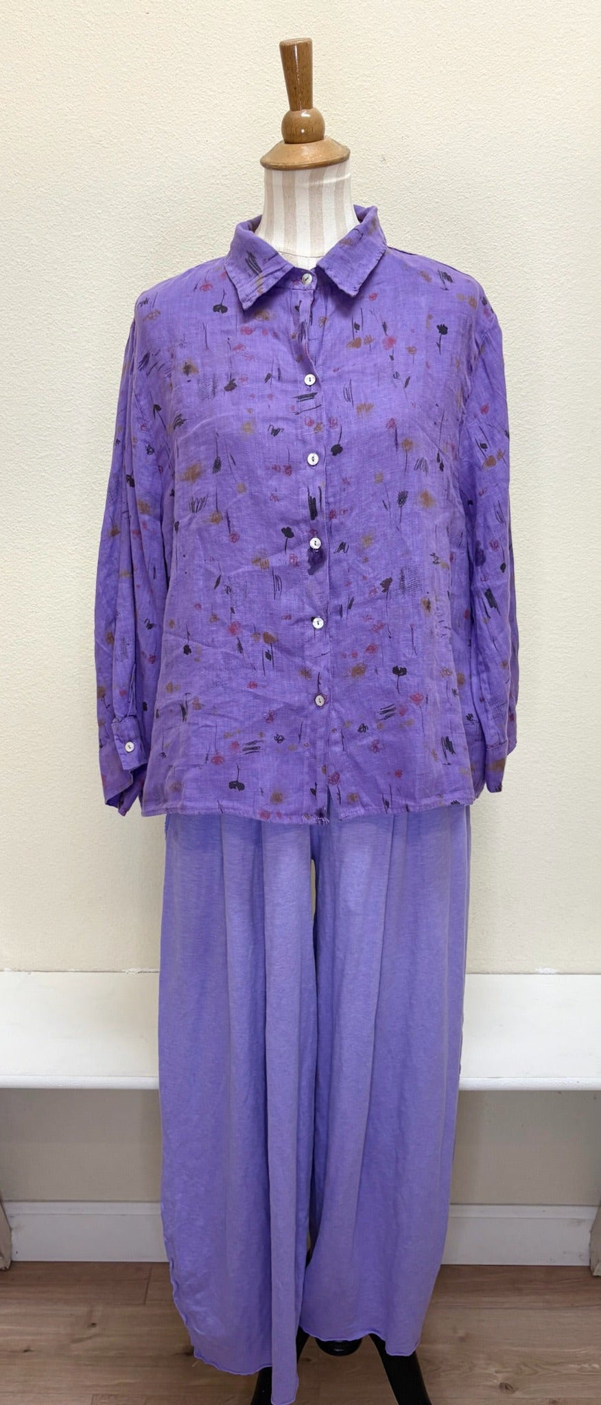 CUT LOOSE - Linen Cotton Jersey Pleat Pant - 5012218 - VIOLINE - S ONLY