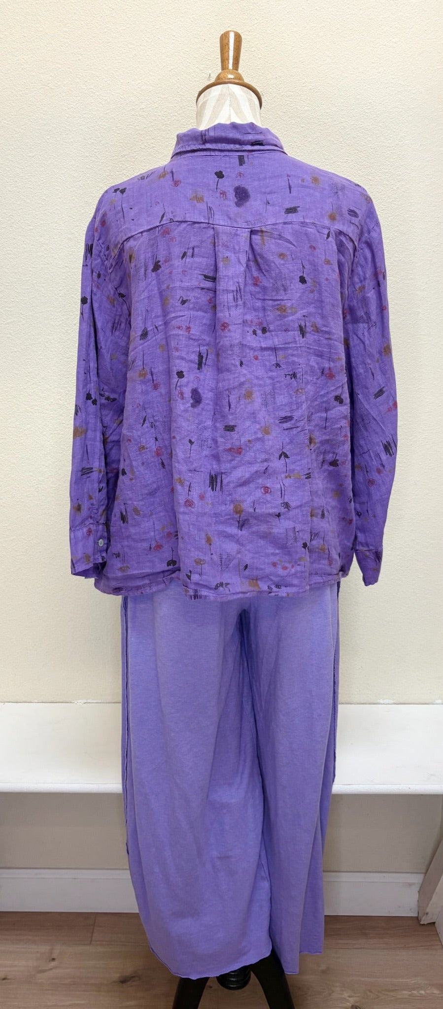 CUT LOOSE - Linen Cotton Jersey Pleat Pant - 5012218 - VIOLINE - S ONLY