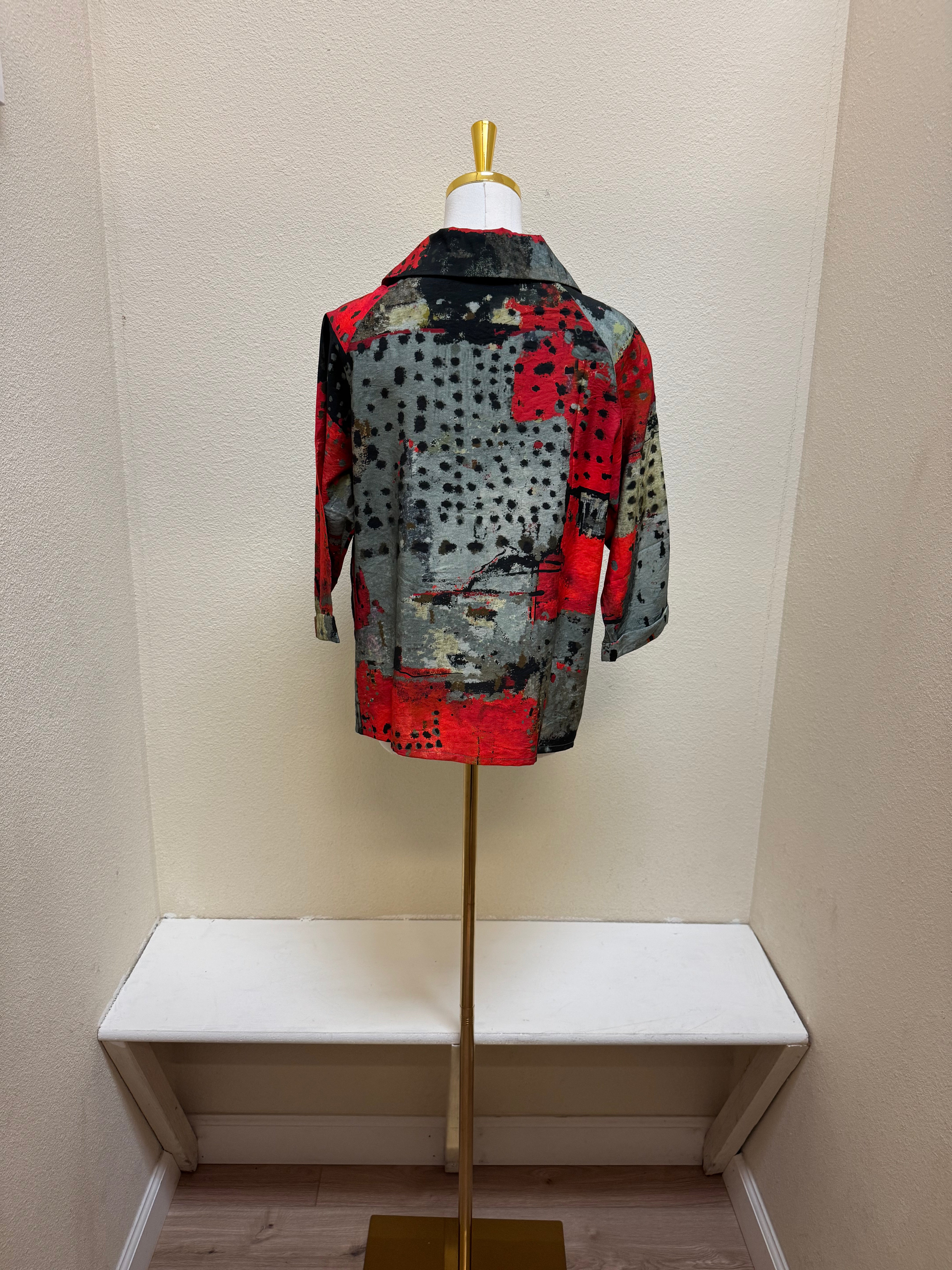 3 Potato Collar Jacket - A2126 - REDA