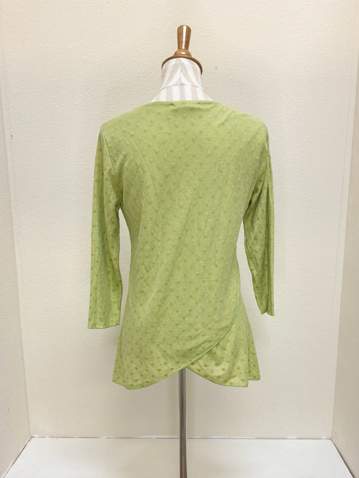 CUT LOOSE - Mesh Dot Double Layer V-Neck Tee - 6586823