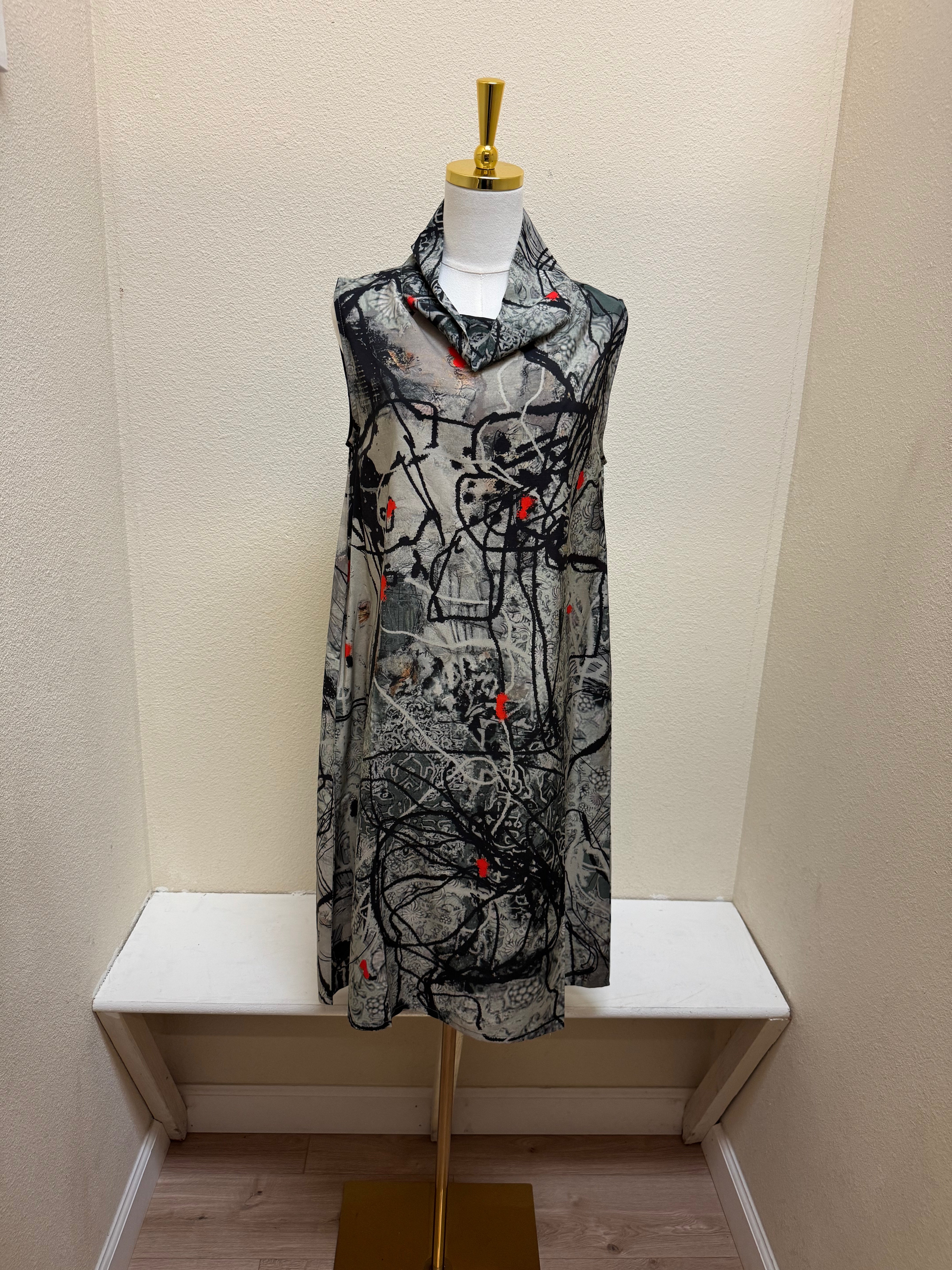 3 Potato Cowl Dress - 7202 - FLWC